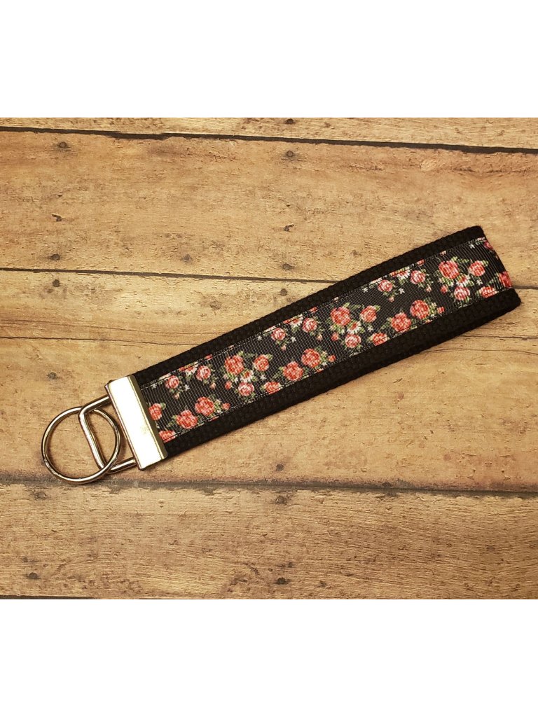 Roses Wristlet Keyfob / Keychain